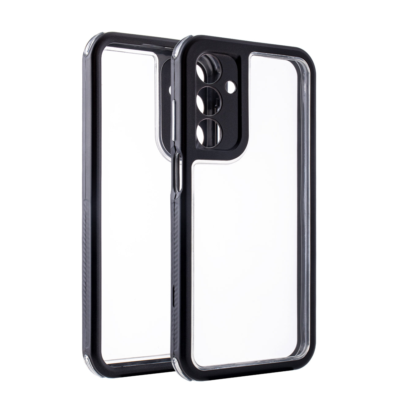 Heavy Duty Transparent Shockproof Protection 3-in-1 Hybrid Protective Case For GALAXY A25 5G In Black - Ultra-Slim & Reliable