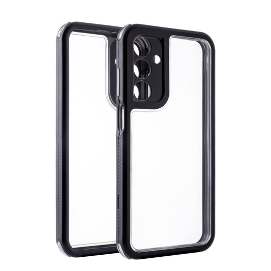 Heavy Duty Transparent Shockproof Protection 3-in-1 Hybrid Protective Case For GALAXY A25 5G In Black - Ultra-Slim & Reliable