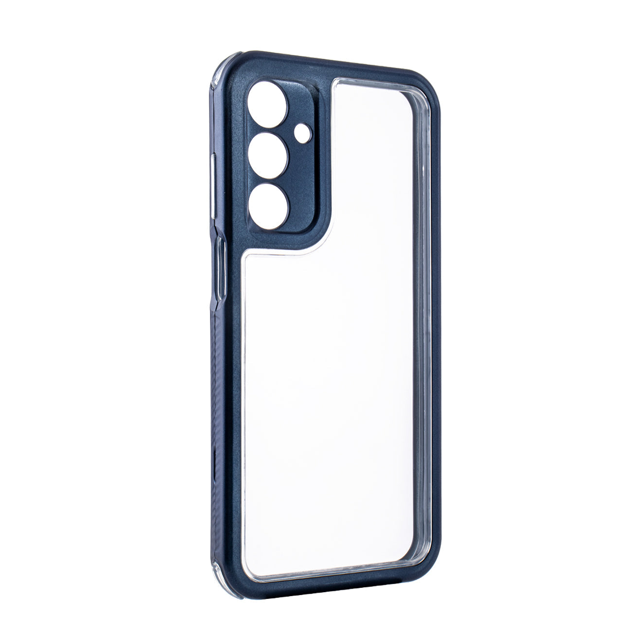 Heavy Duty Transparent Shockproof Protection 3-in-1 Hybrid Protective Case For GALAXY A25 5G In Blue - Crystal Clear & Reliable