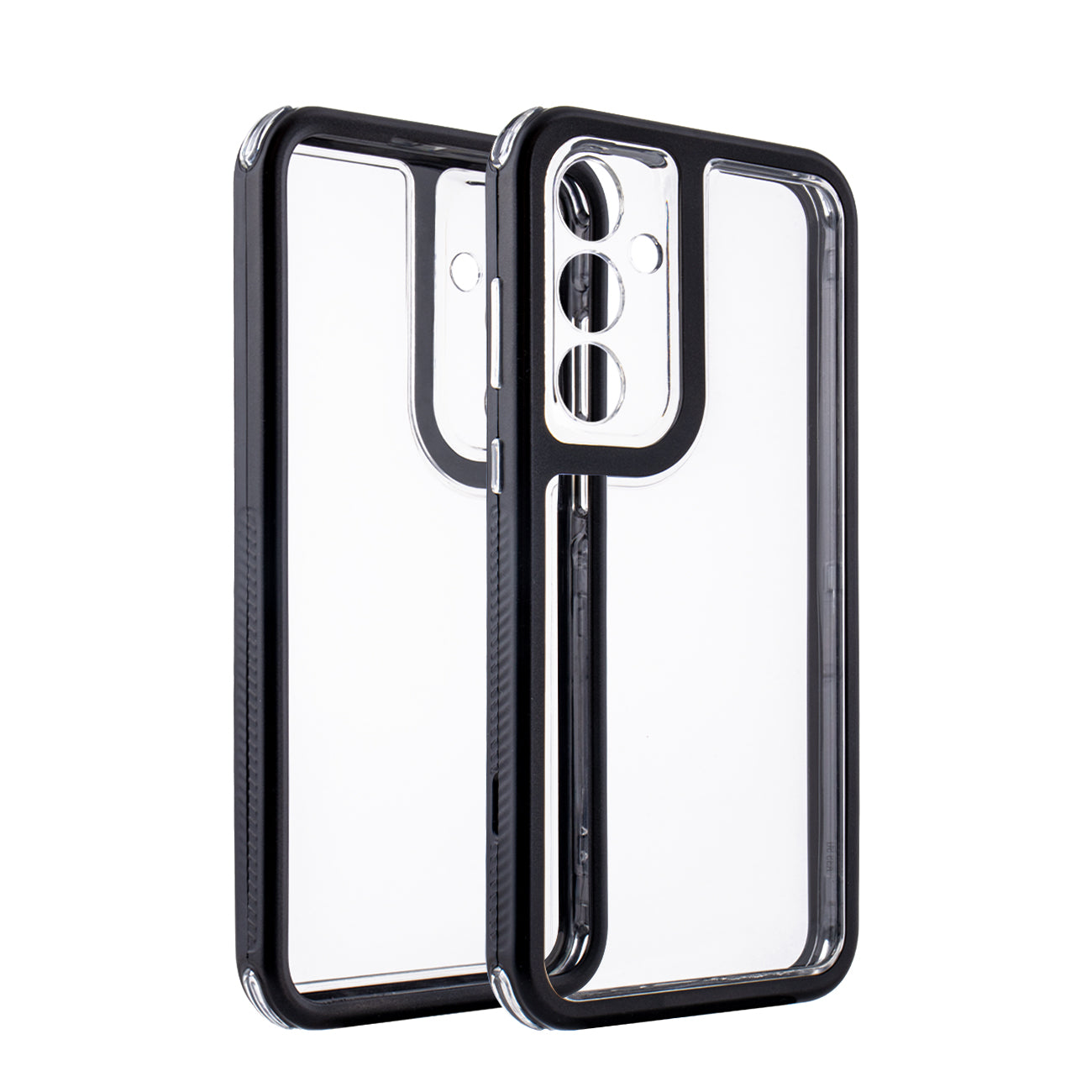 Heavy Duty Transparent Shockproof Protection 3-in-1 Hybrid Protective Case For GALAXY A35 5G In Black - Shockproof & Reliable