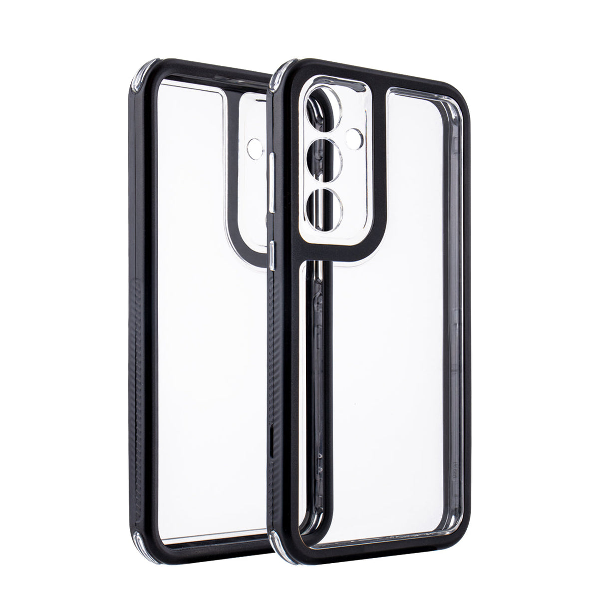 Heavy Duty Transparent Shockproof Protection 3-in-1 Hybrid Protective Case For GALAXY A35 5G In Black - Shockproof & Reliable