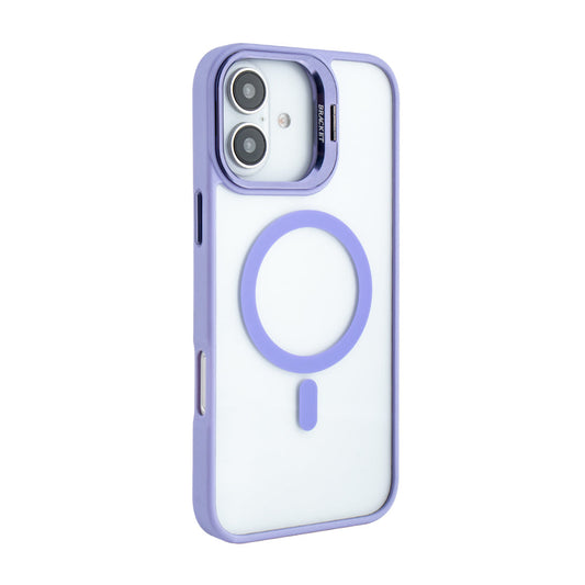 iPhone 16 Plus Compatible Magnetic Phone Case (Purple) with Built-in Invisible Kickstand Compatible with iPhone 16 Plus - Durable Protection by
