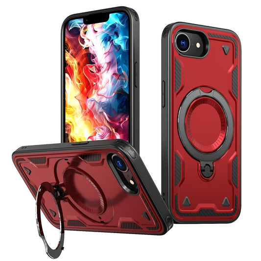 iPhone 16 Compatible 360¡ã Rotating Magnetic Versatile Stand Gray Compatible with iPhone 16E - Crystal Clear Protection by