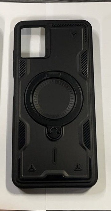 360 Degree Rotating Magnetic Versatile Stand Black Compatible with Samsung Galaxy A06 - Heavy Duty & Reliable