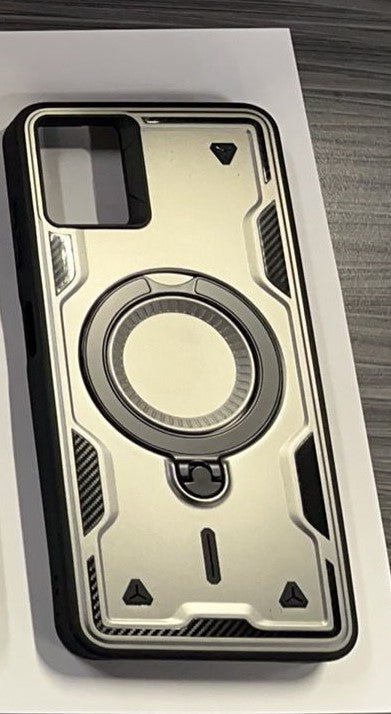 360 Degree Rotating Magnetic Versatile Stand Gray Compatible with iPhone Samsung Galaxy A06 - Ultra-Slim & Reliable