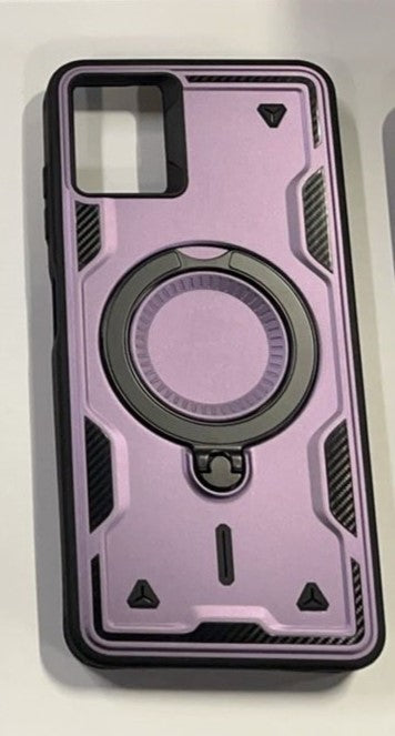 360 Degree Rotating Magnetic Versatile Stand Purple Compatible with iPhone Samsung Galaxy A06 - Ultra-Slim & Reliable