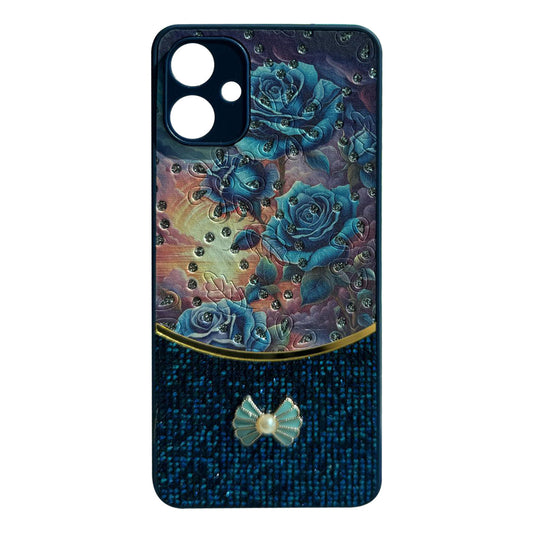 Sparkle Glitter Bling Phone Case in Navy With Colorful Cover For Galaxy A06 - Durable & Reliable