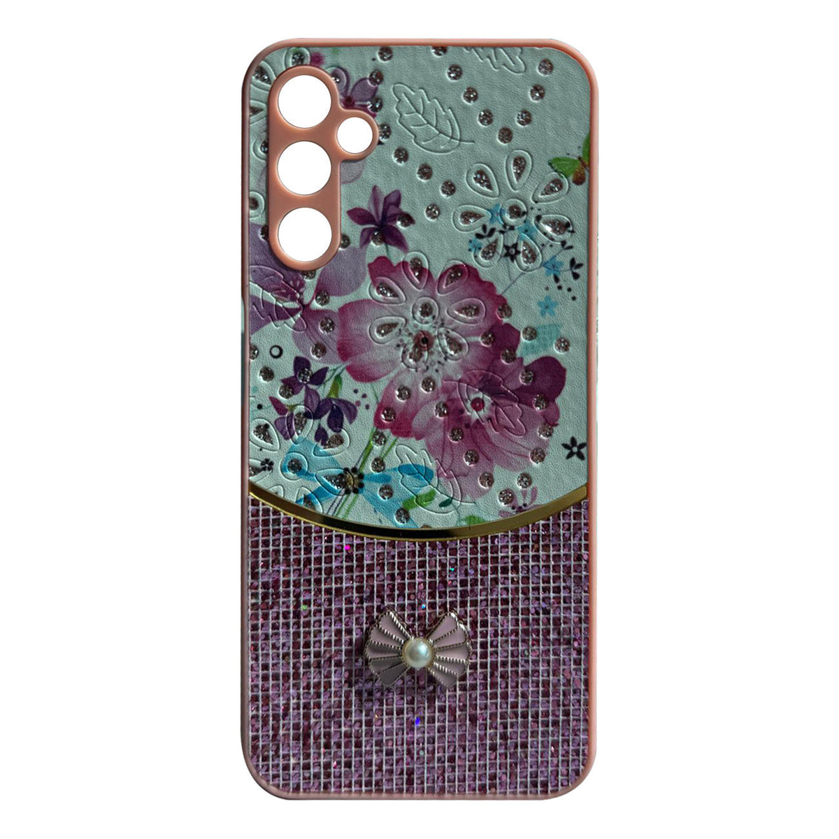Sparkle Glitter Bling Phone Case in Pink With Colorful Cover For Galaxy A16 - Shockproof & Reliable