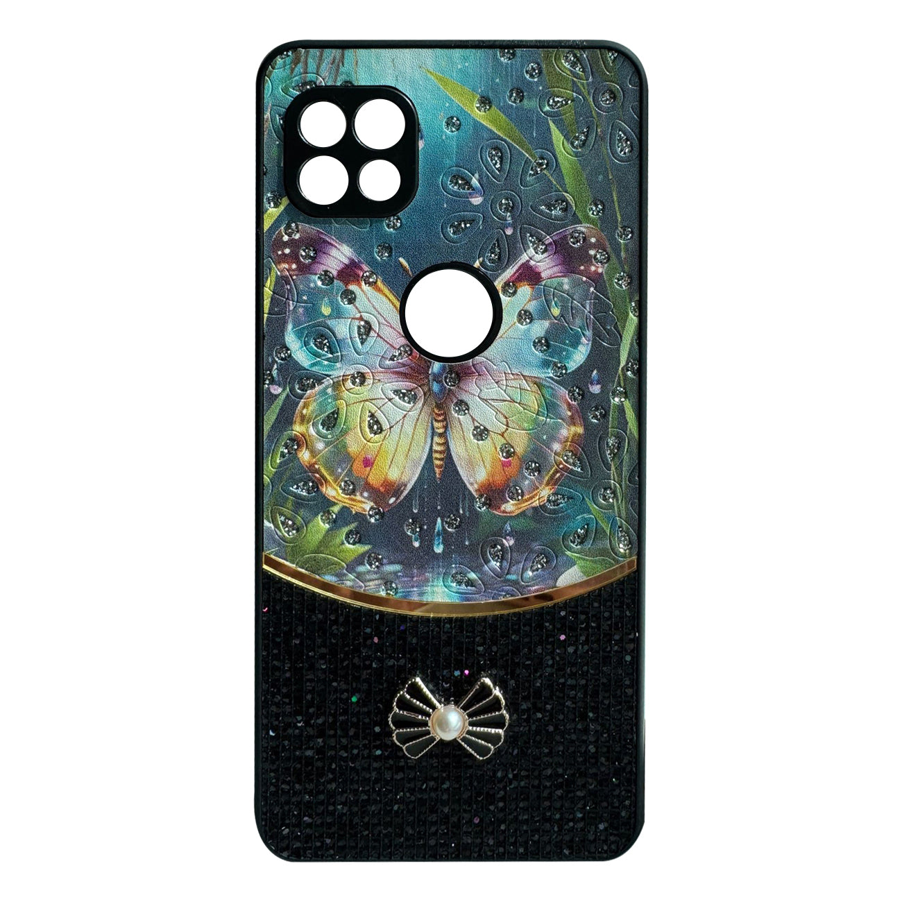 Sparkle Glitter Bling Phone Case in Black With Colorful Cover For Galaxy S24FE - Premium & Reliable