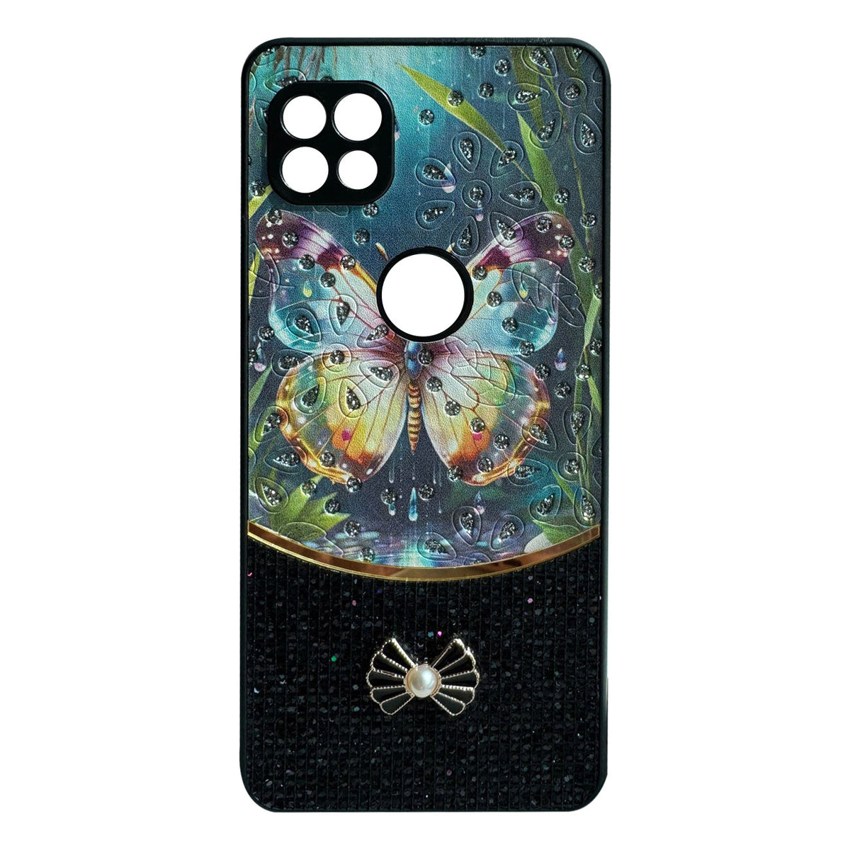Sparkle Glitter Bling Phone Case in Black With Colorful Cover For Galaxy S24FE - Premium & Reliable