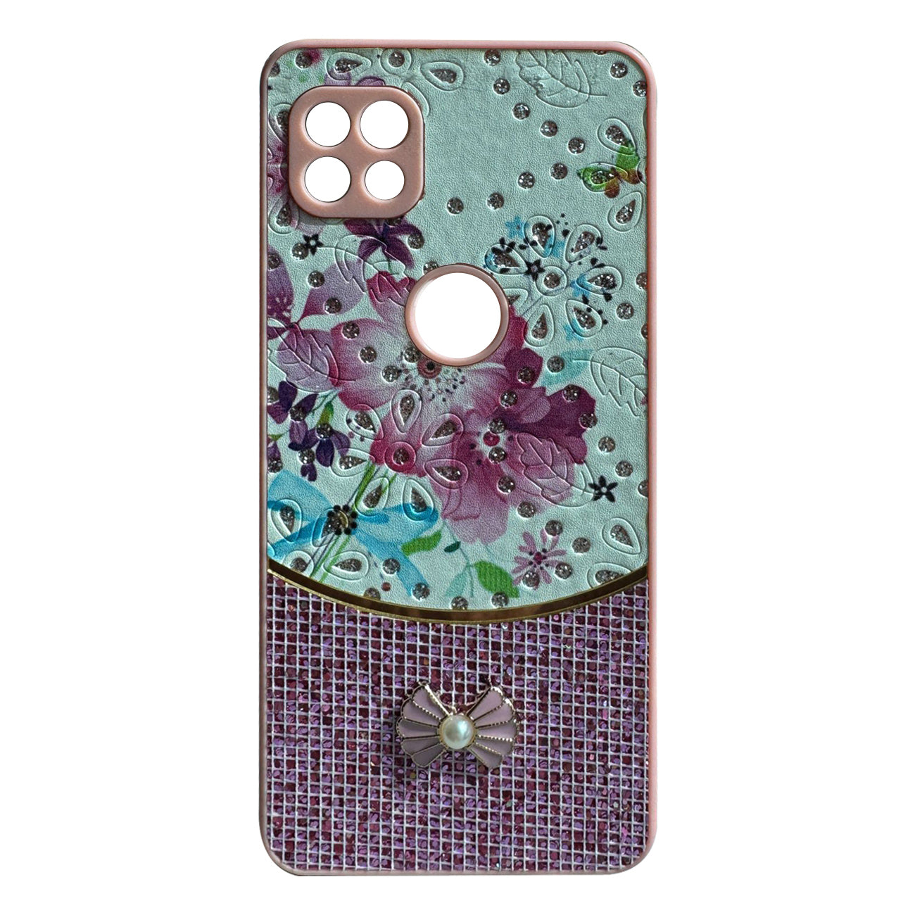 Sparkle Glitter Bling Phone Case in Pink With Colorful Cover For Galaxy S24FE - Durable & Reliable