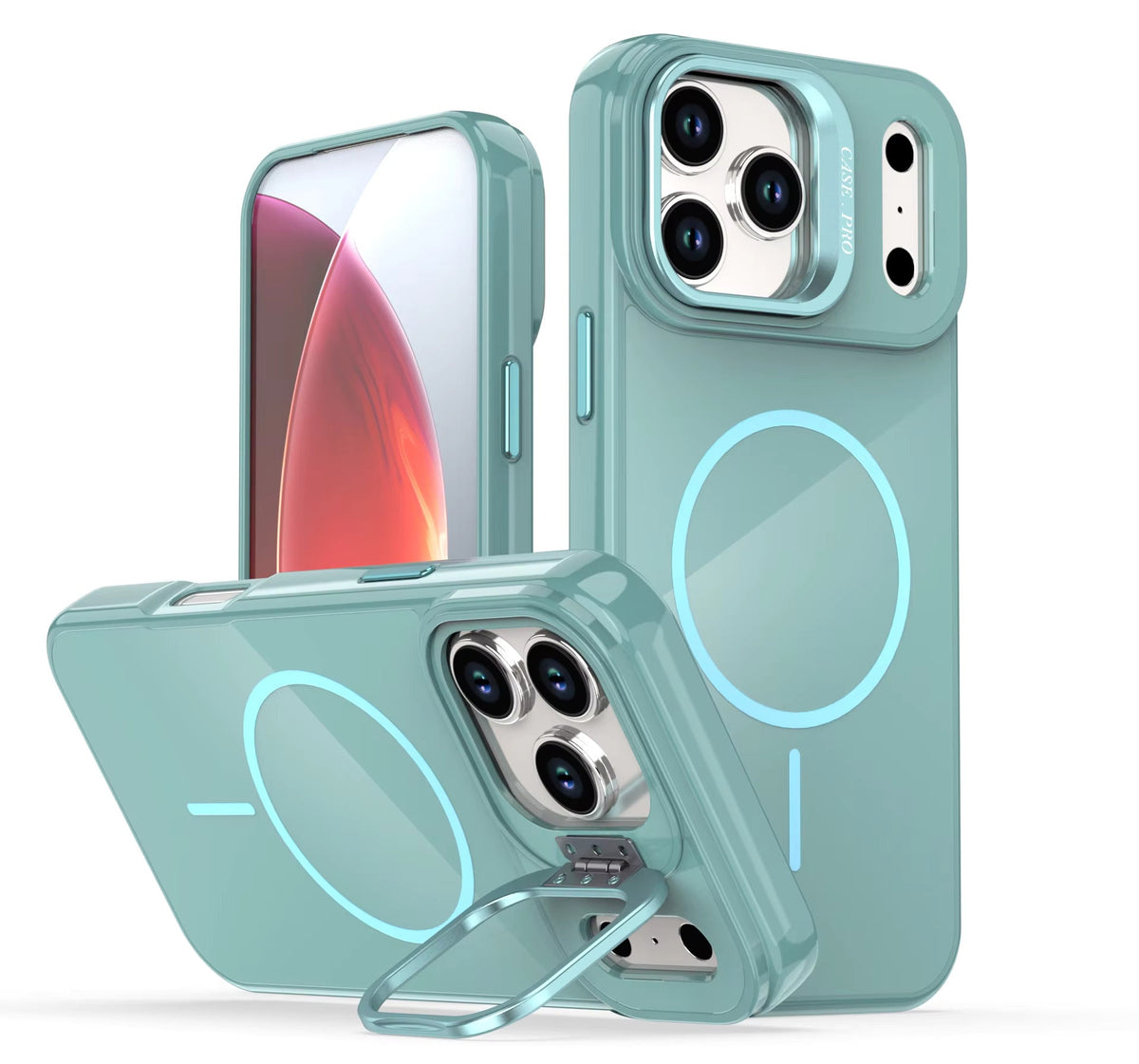 IPHONE 17 PRO Compatible Built-in Stash Stand, Shockproof, Sturdy, Compatible with MagSafe Protection Stylish Cover, Compatible with IPHONE 17 PRO,PC76-IPH17PRONV - Ultra-Slim Protection by