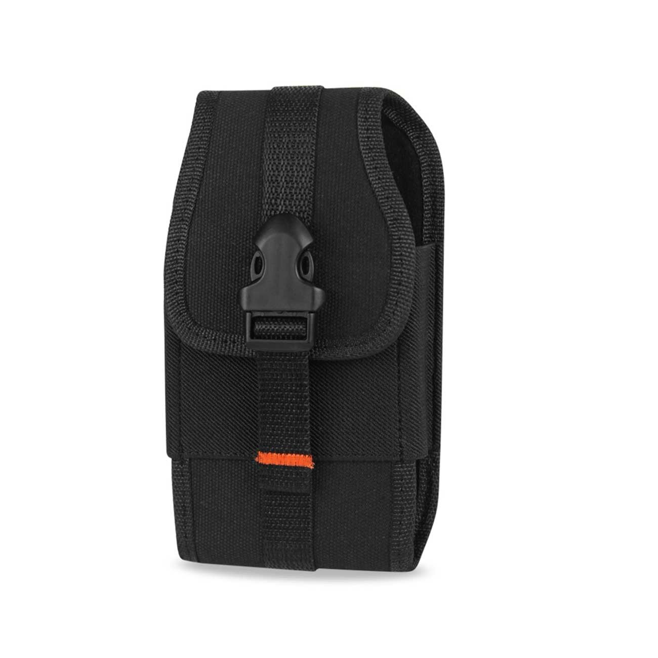 Vertical Rugged Pouch With Velcro And Belt Clip In Black (7.0X3.9X0.7 Inches) - Premium & Reliable