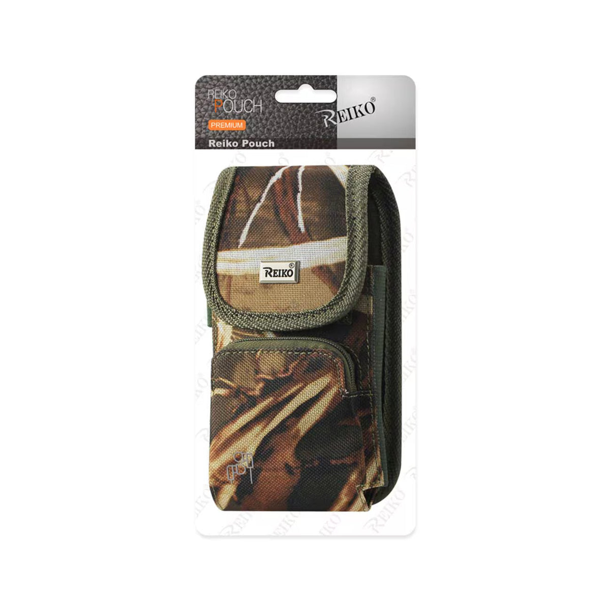 Vertical Rugged Pouch With Velcro And Belt Clip In Camouflage (6.4X3.5X0.7 Inches) - Ultra-Slim & Reliable