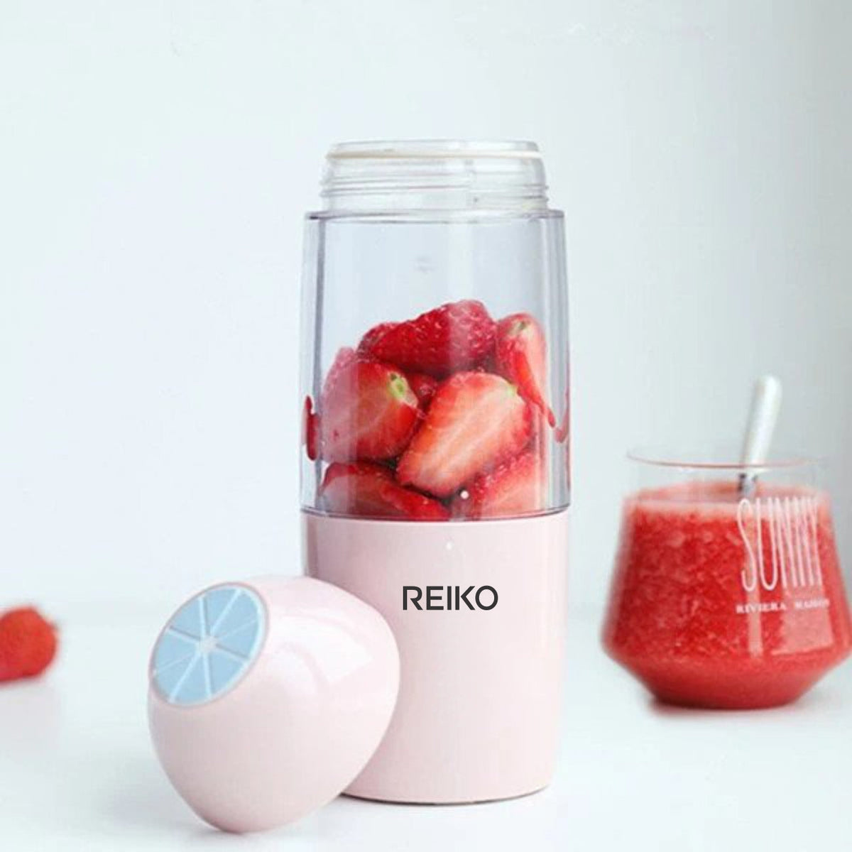 380ML Portable Blender With USB Rechargeable Batteries In Pink-SA03-380MLPK - Durable & Reliable