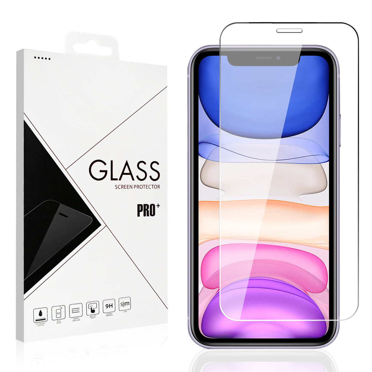 iPhone 11 Compatible Apple iPhone 11 2.5D Super Durable Glass - Shockproof Protection by
