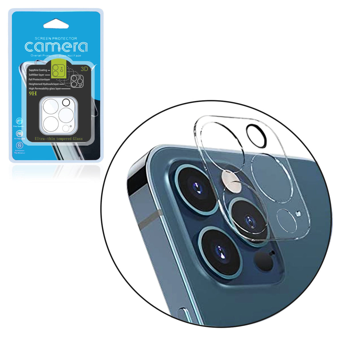 iPhone 12 Pro Compatible Clear Camera Protector for iPhone 12 Pro - Heavy Duty Protection by