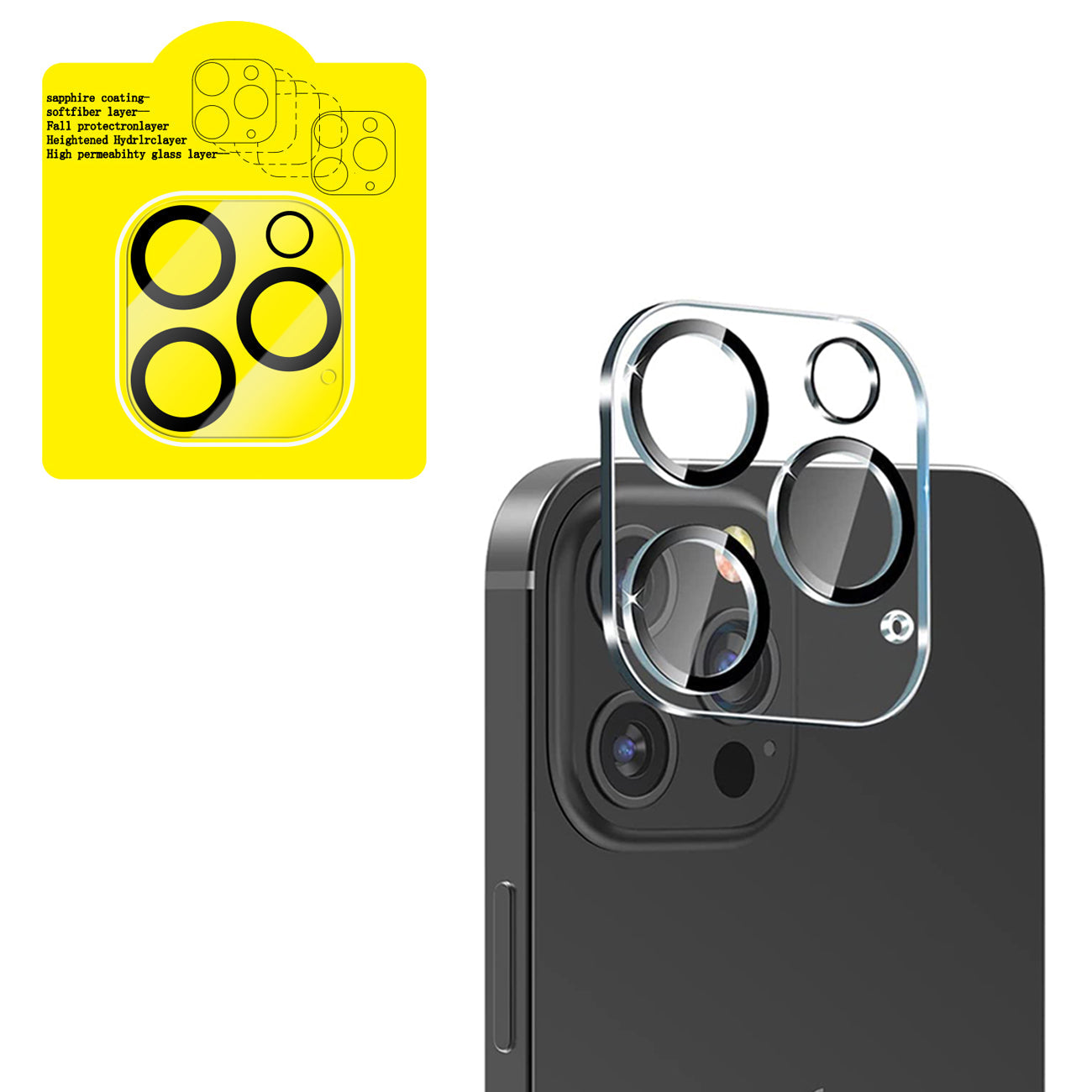 iPhone 17 PRO Compatible Clear Camera Protector for iPhone 17 PRO - Heavy Duty Protection by