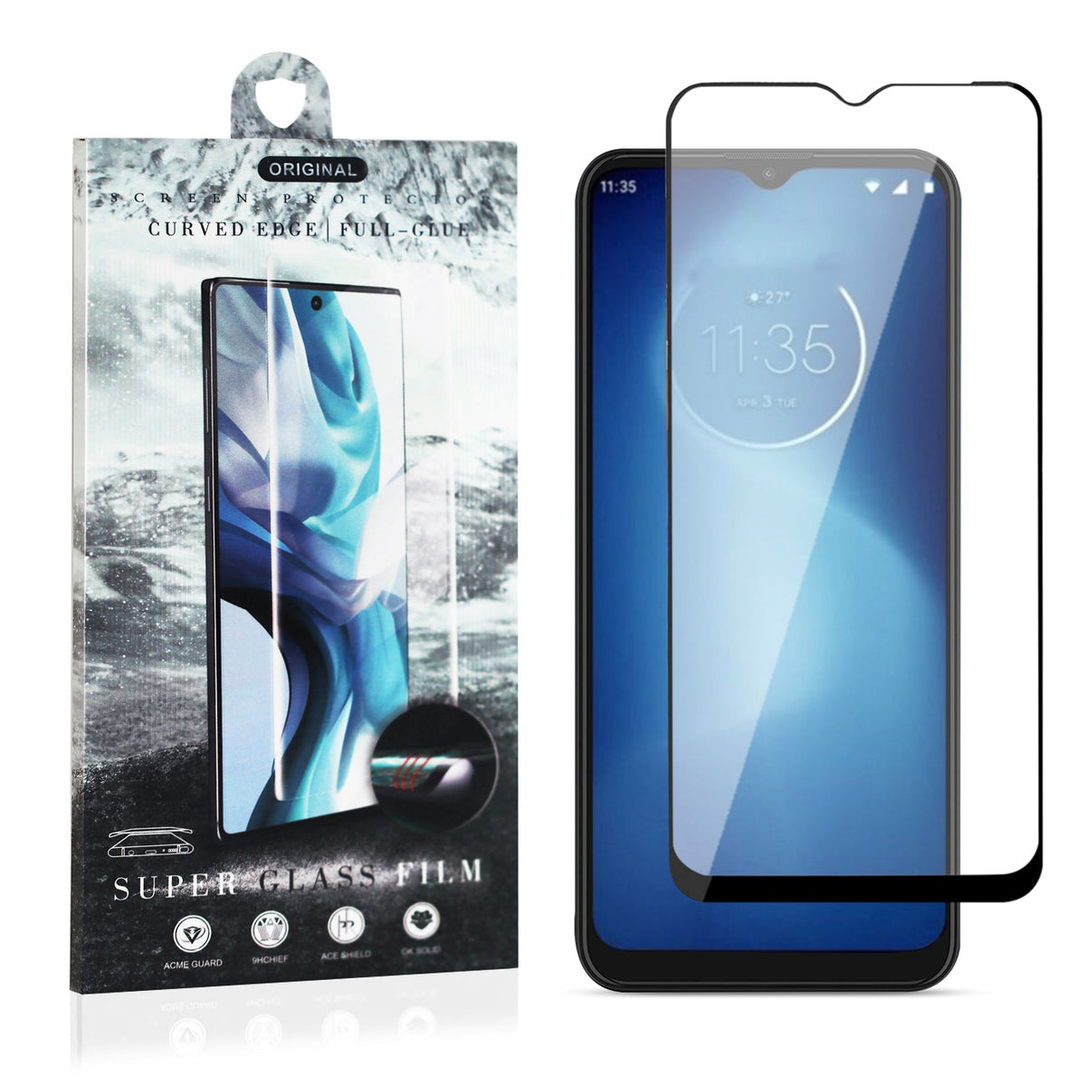 Scratch Resistant Full Coverage Screen Protector FOR MOTO E7 POWER 2021 - Premium & Reliable