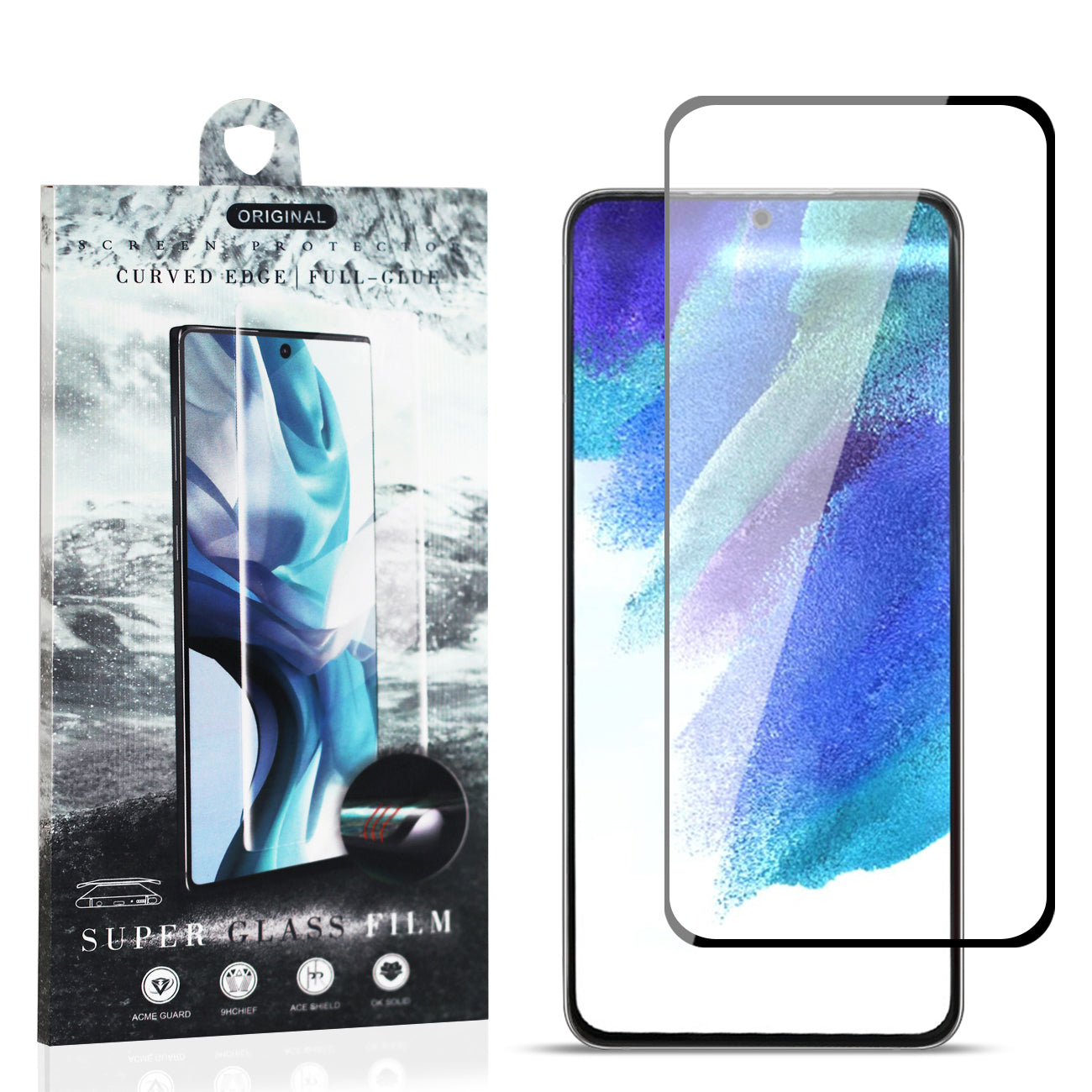 3D Curved Edge Shock Resistant Super Glass Screen Protective Cover For SAMSUNG GALAXY S21/S30 - Heavy Duty & Reliable