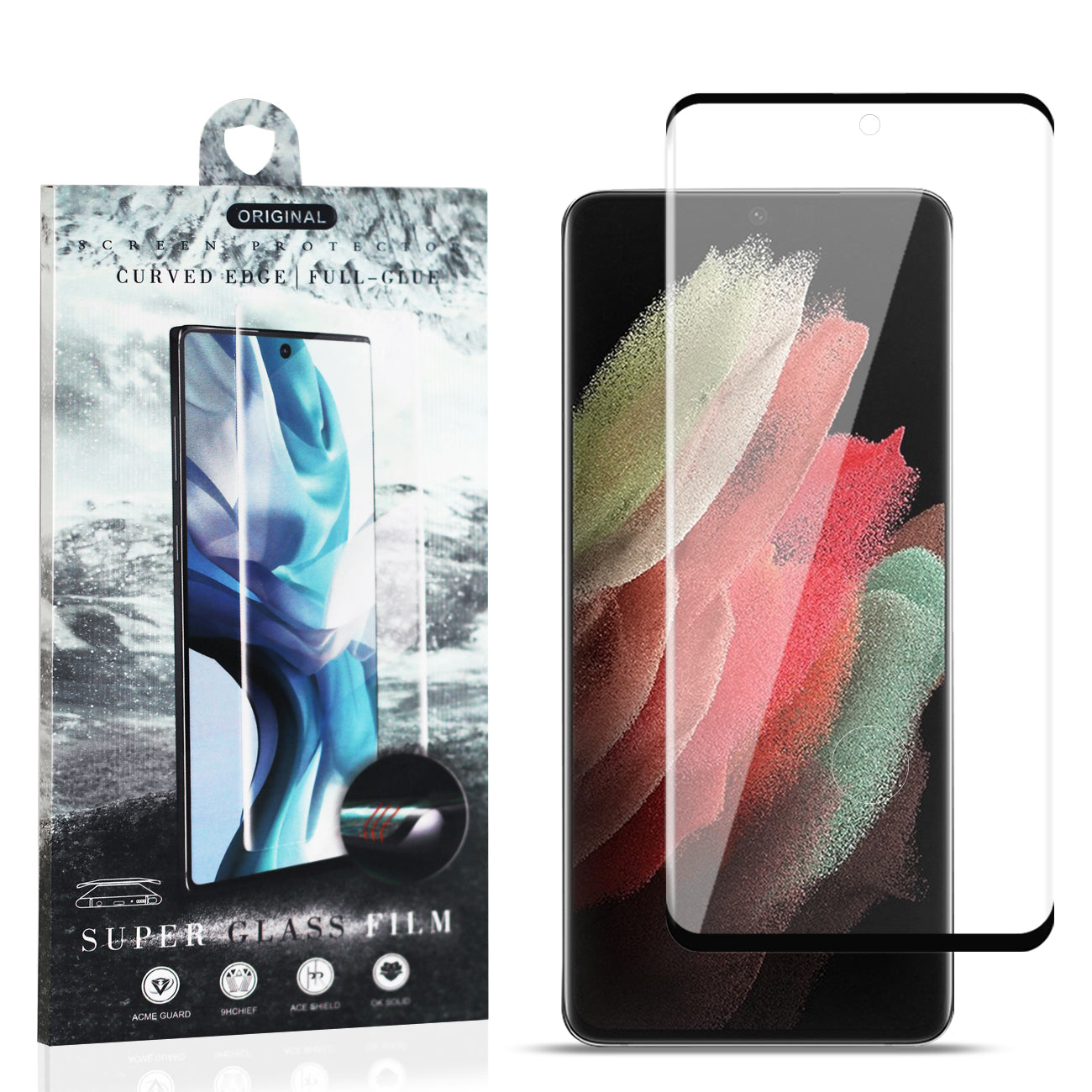 Samsung S21 Compatible Scratch Resistant Screen Protector for Samsung S21U - Ultra-Slim Protection by