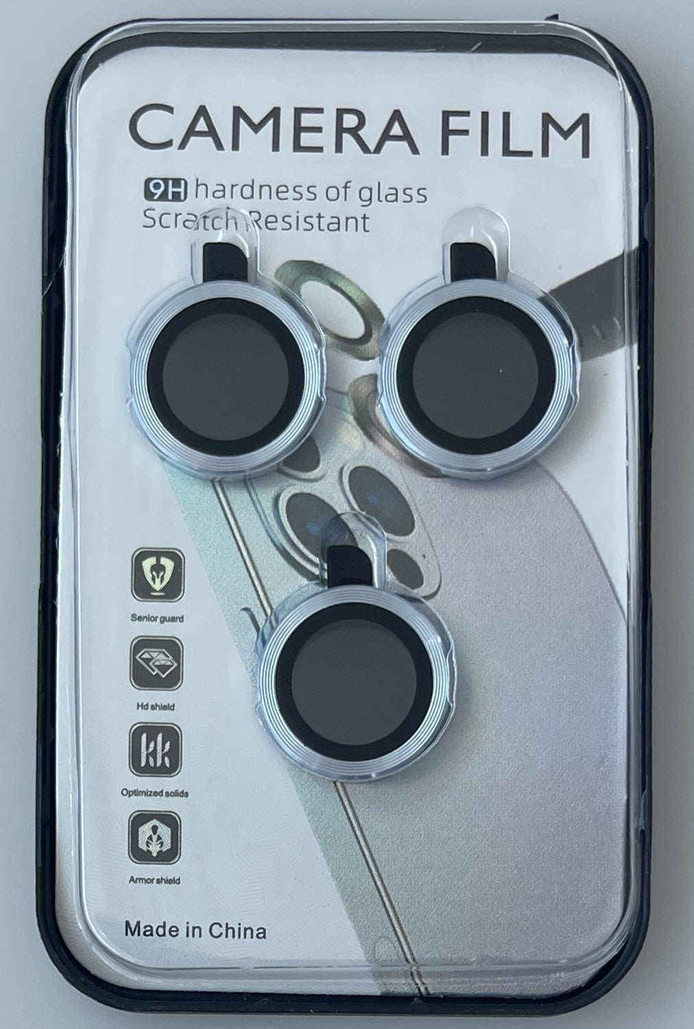iPhone 15 Pro Compatible SCP25B-IPH15PRO-15PROMAXBL Camera Protector for iPhone 15 Pro/15 Pro Max in Blue - Crystal Clear Protection by