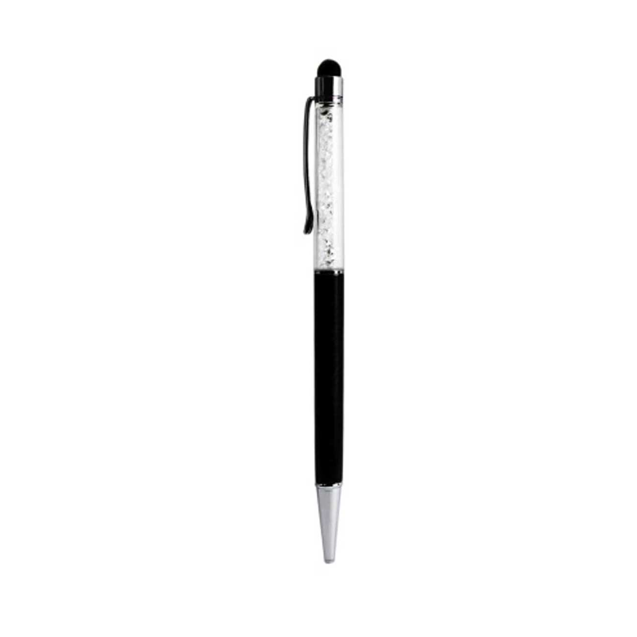 CRYSTAL STYLUS TOUCH SCREEN WITH INK PEN IN BLACK - Ultra-Slim & Reliable
