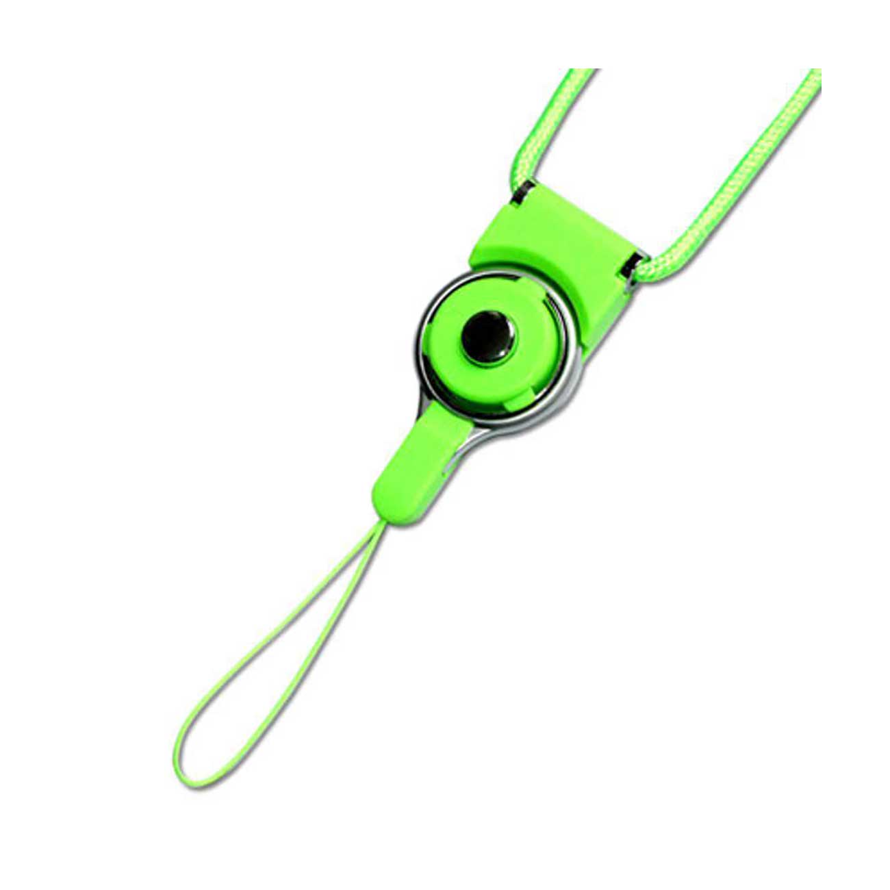 LONG LANYARD STRAP WITH CLIP IN GREEN - Ultra-Slim & Reliable