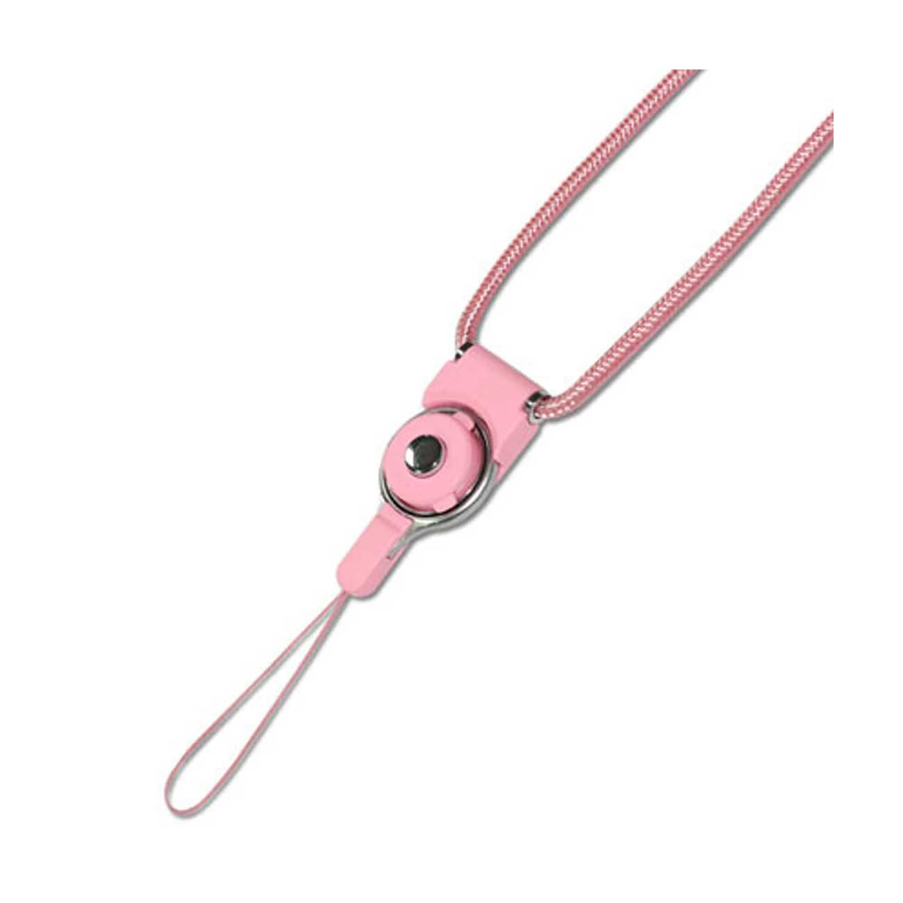 LONG LANYARD STRAP WITH CLIP IN PINK - Durable & Reliable