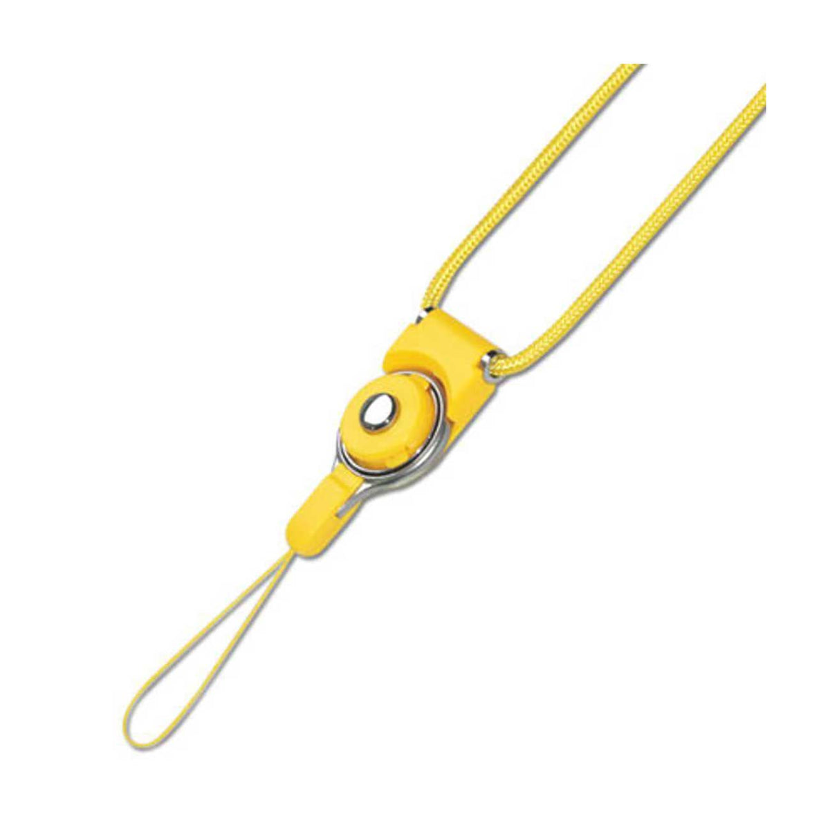 LONG LANYARD STRAP WITH CLIP IN YELLOW - Ultra-Slim & Reliable