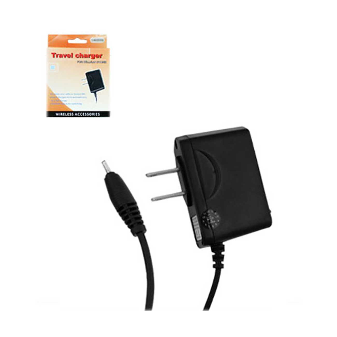 PORTABLE SAMSUNG A460/A740 USB TRAVEL ADAPTER CHARGER WITH BUILT IN CABLE IN BLACK - Ultra-Slim & Reliable