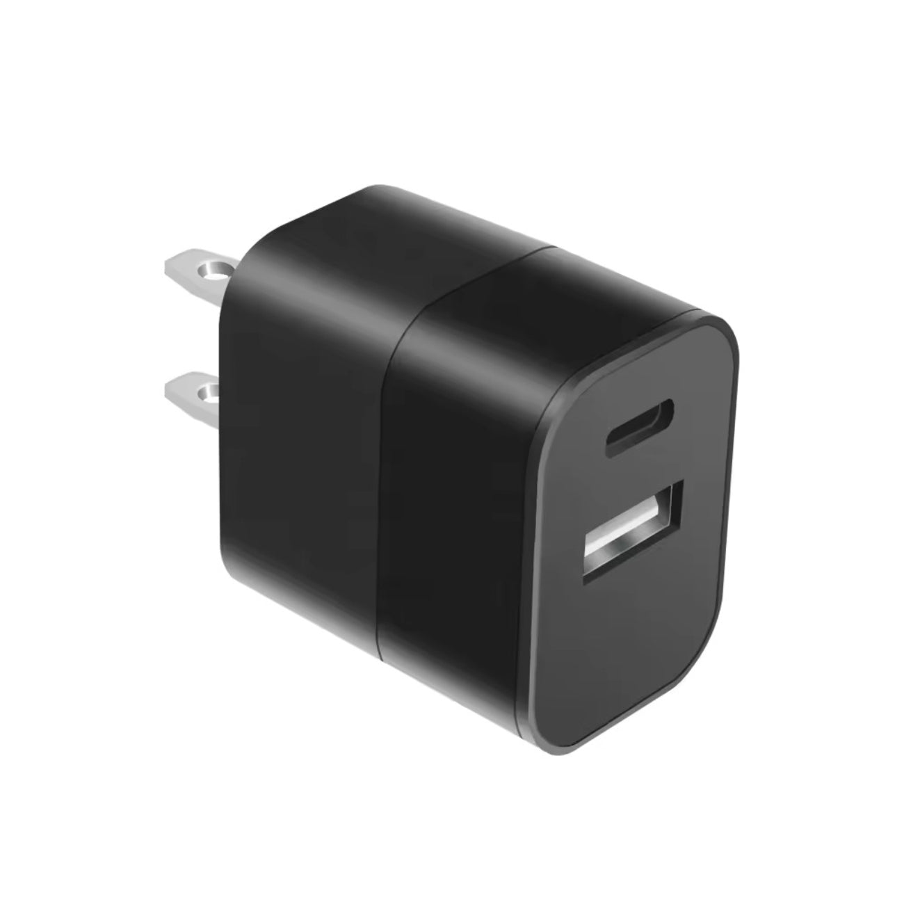 Power Delivery Dual Ports of USB and Type-C Wall Charger/ Power Adapter/ Charging Block In Black (12pcs) - Heavy Duty & Reliable