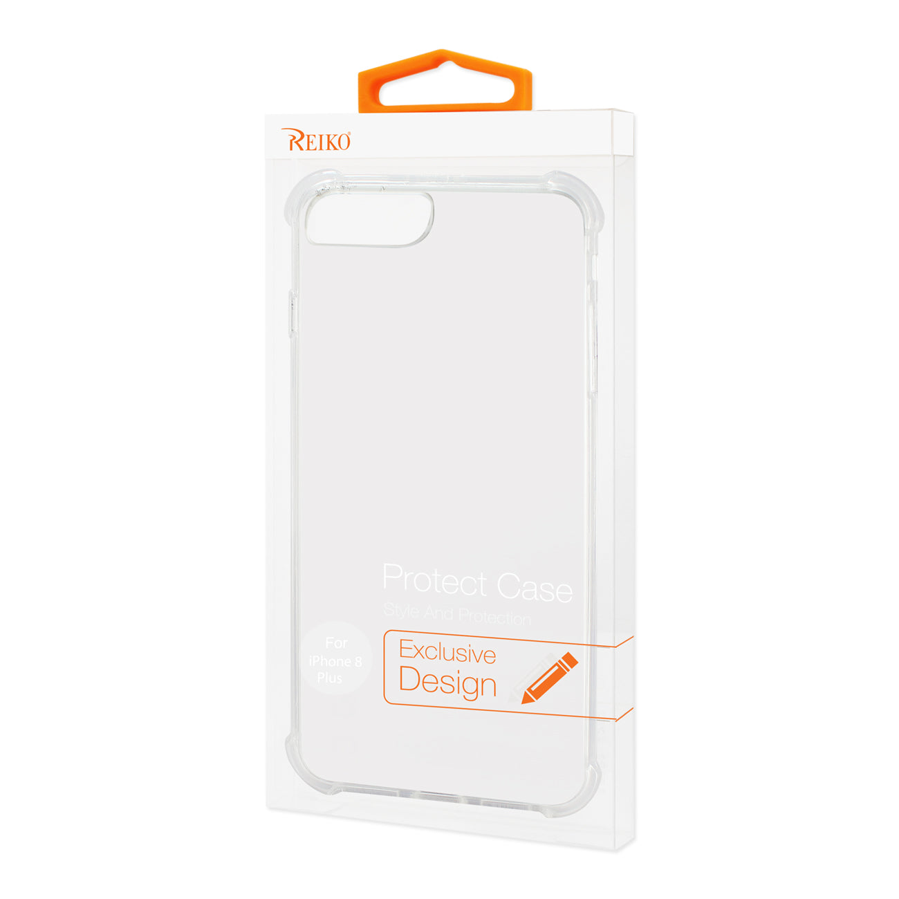 iPhone 8 Plus/iPhone 7 Plus Clear Bumper Case With Air Cushion Protection In Clear - Heavy Duty & Reliable