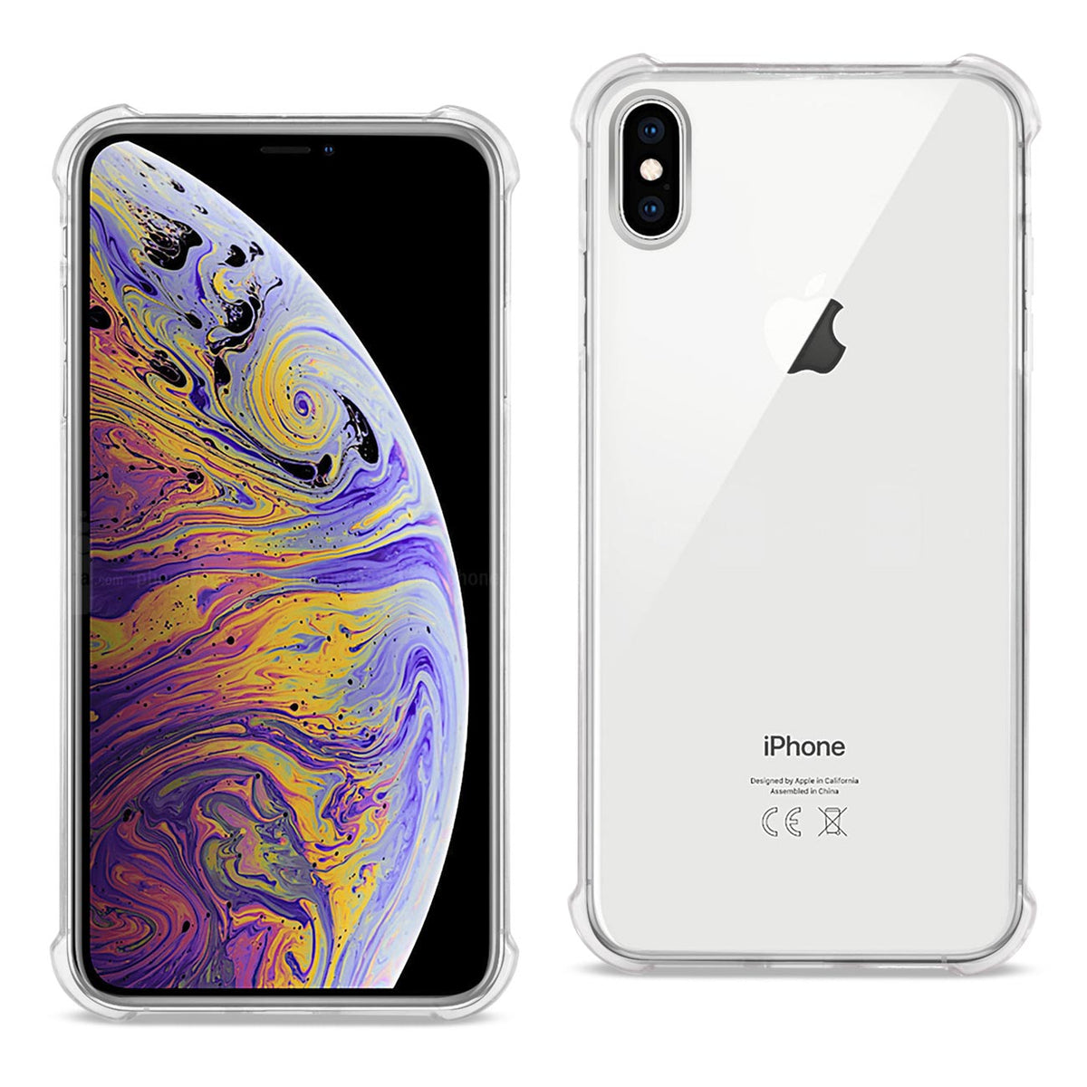 iPhone XS Max Clear Bumper Case With Air Cushion Protection In Clear - Ultra-Slim & Reliable