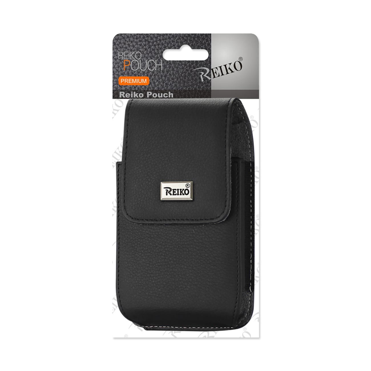 Vertical Leather Pouch With Magnetic Closure and Belt Loop In Black (4.4 x 2.3 x 0.9 Inches) - Heavy Duty & Reliable